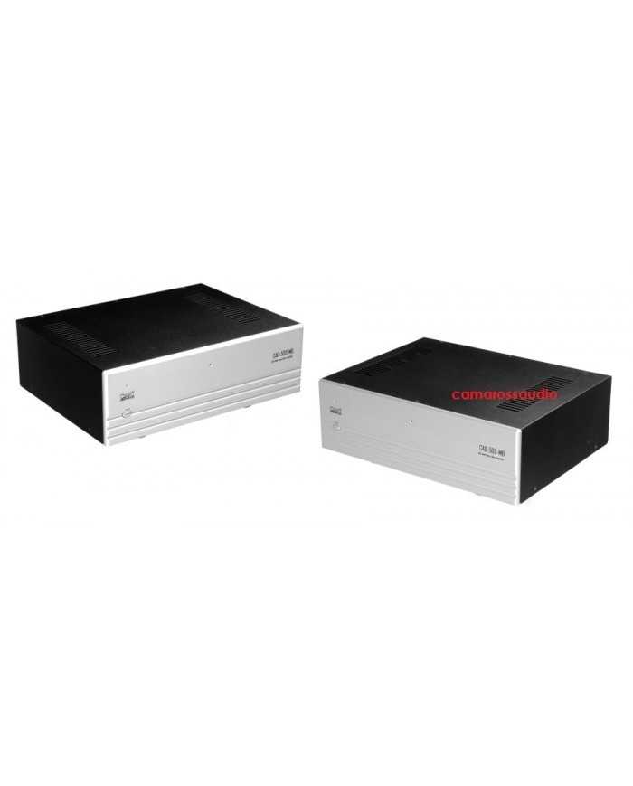 Cary Audio CAD 500 MB Güç Amplifikatörü, gümüş ve siyah, kompakt tasarım