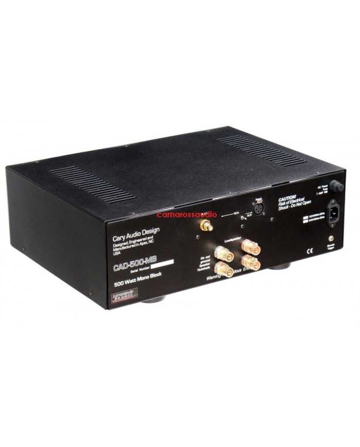 Cary Audio CAD 500 MB Siyah 500 Watt Mono Blok Güç Amplifikatörü