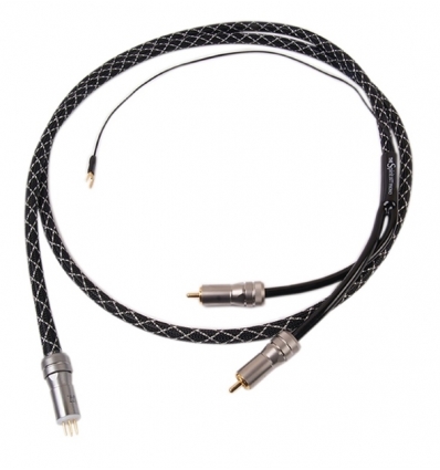 1877PHONO THE SPIRIT GRACE Carbon OFHC Copper Tonearm Cable DIN 90° 1.2m