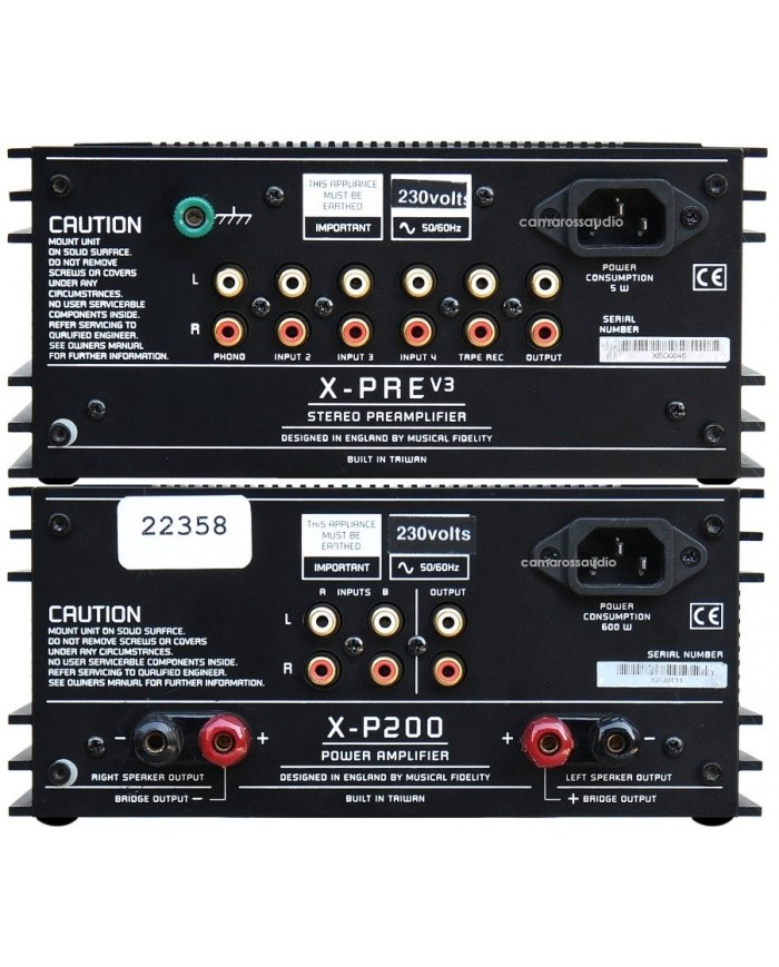 Musical Fidelity X-PRE V3 Pre, X-P200 Power