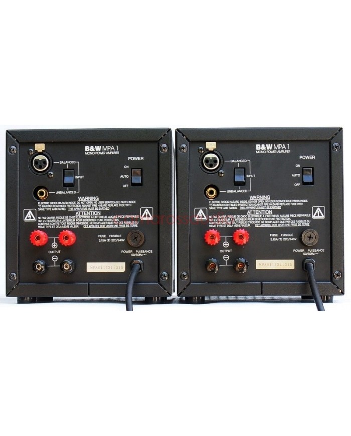 B&W MPA 1 Monoblock Power Amplifier