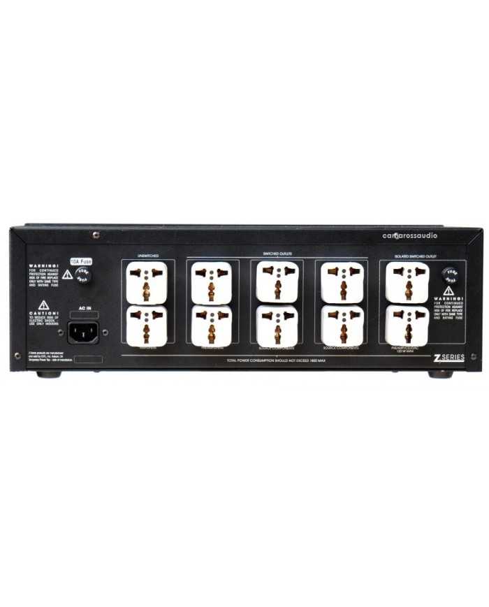MIT Z-IsoStrip 1800W power conditioner, black, rear panel with multiple outlets