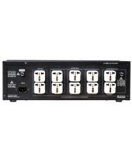 MIT Z-IsoStrip 1800W power conditioner, black, rear panel with multiple outlets