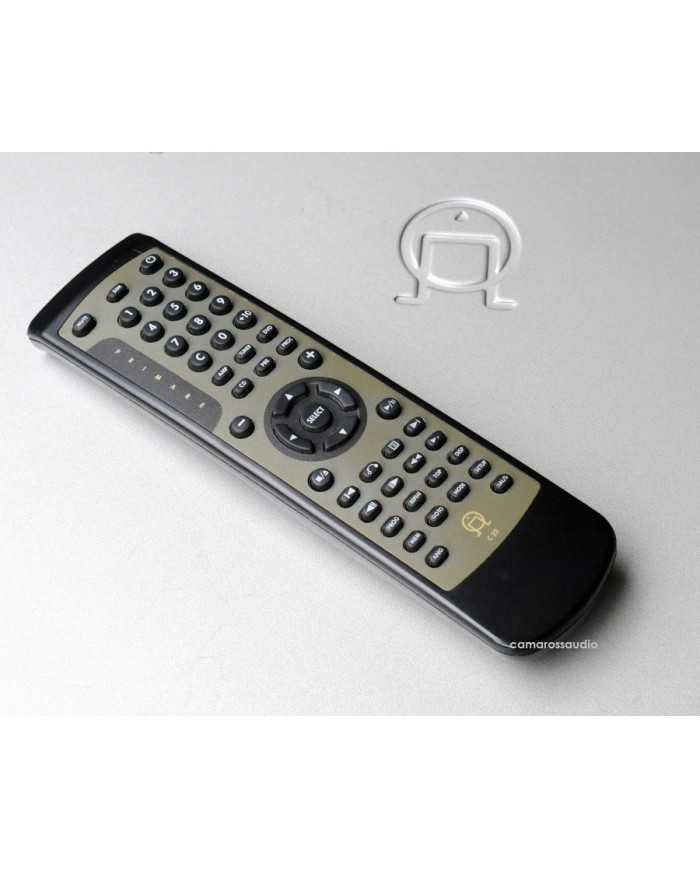 Primare D30.2 CD player kumanda, siyah ve altın renkli, 99 karakter.