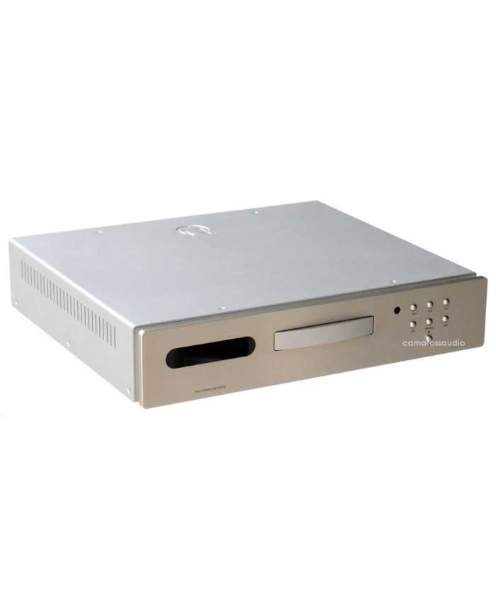 Primare D30.2 CD player gümüş renkli, modern tasarımlı Hi-Fi ses cihazı.