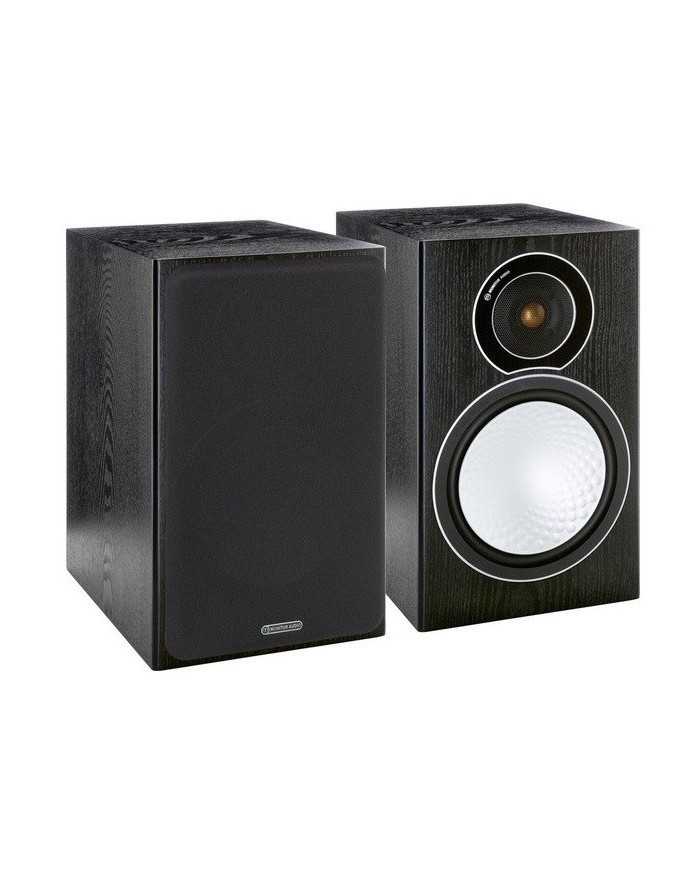 Monitor Audio Silver 2 siyah ahşap kaplamalı raf tipi hoparlör çifti