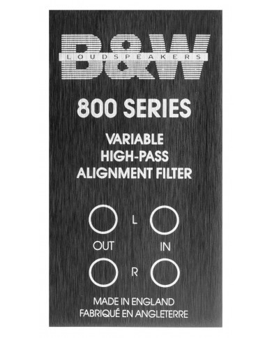 B&W 800 Series High Pass Filter