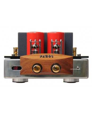 Pathos Classic One MK I tüplü amfi, ahşap ve metal gövde, kırmızı kondansatörler