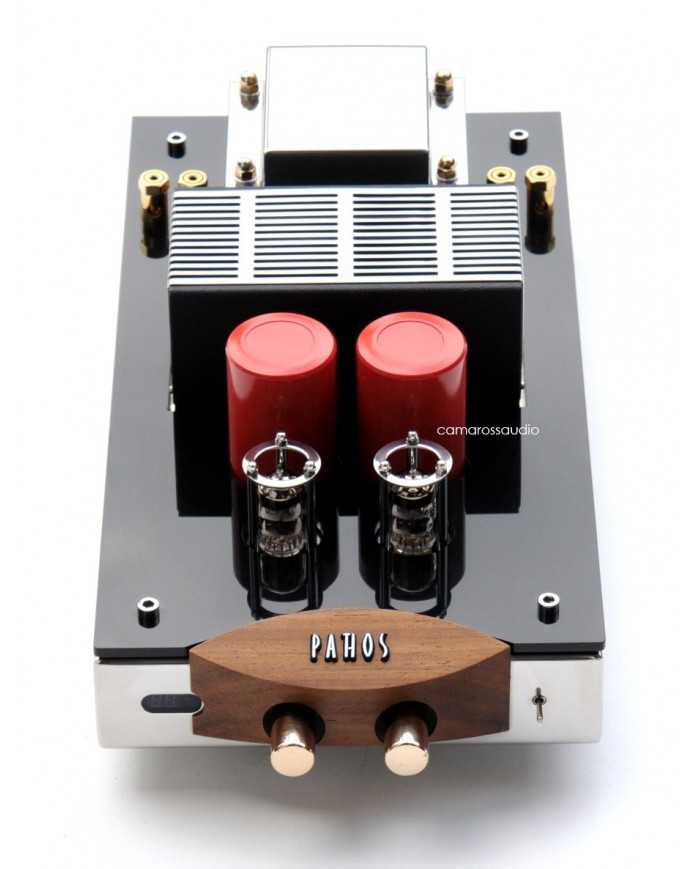Pathos Classic One MK I tüplü amplifikatör, siyah, ahşap ve metal aksamlı