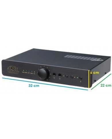 Atoll HD120 Siyah Dijital Ses Yüksek Çözünürlüklü Amplifikatör Ön Görünüm