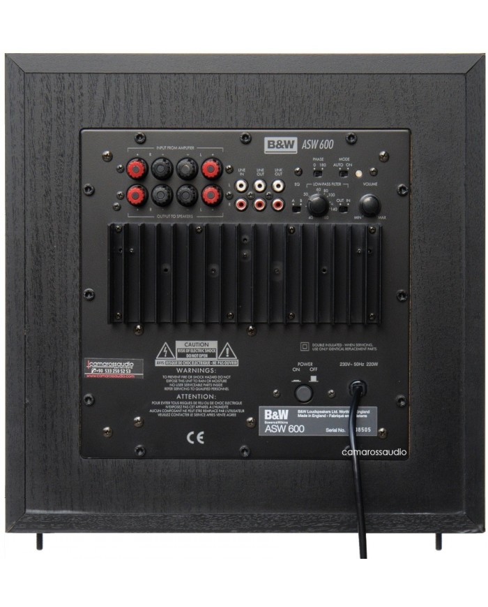 Bowers & Wilkins ASW600 Active Subwoofer  Bowers & Wilkins ASW600 Active Subwoofer