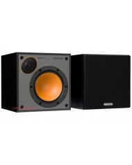 Monitor Audio Monitor 50 siyah bookshelf hoparlör, turuncu C-CAM koni