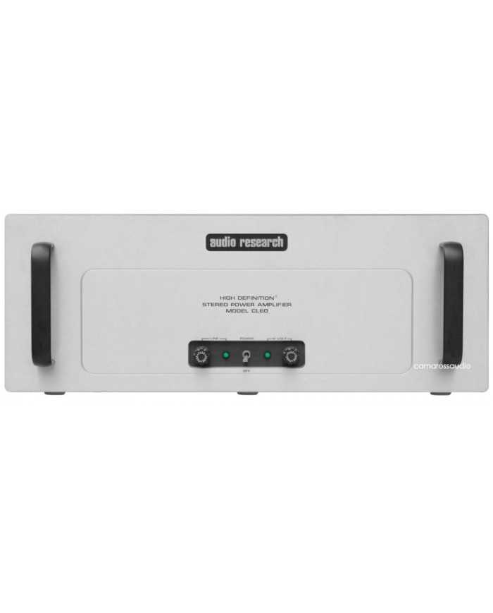 Audio Research CL-60 High Definition Stereo Power Amplifier, beyaz, ön panelde kulplar