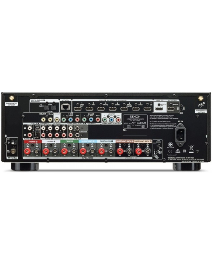 Denon AVR-X2500H 7.2 Ch. 4K AV Receiver with Amazon Alexa Voice