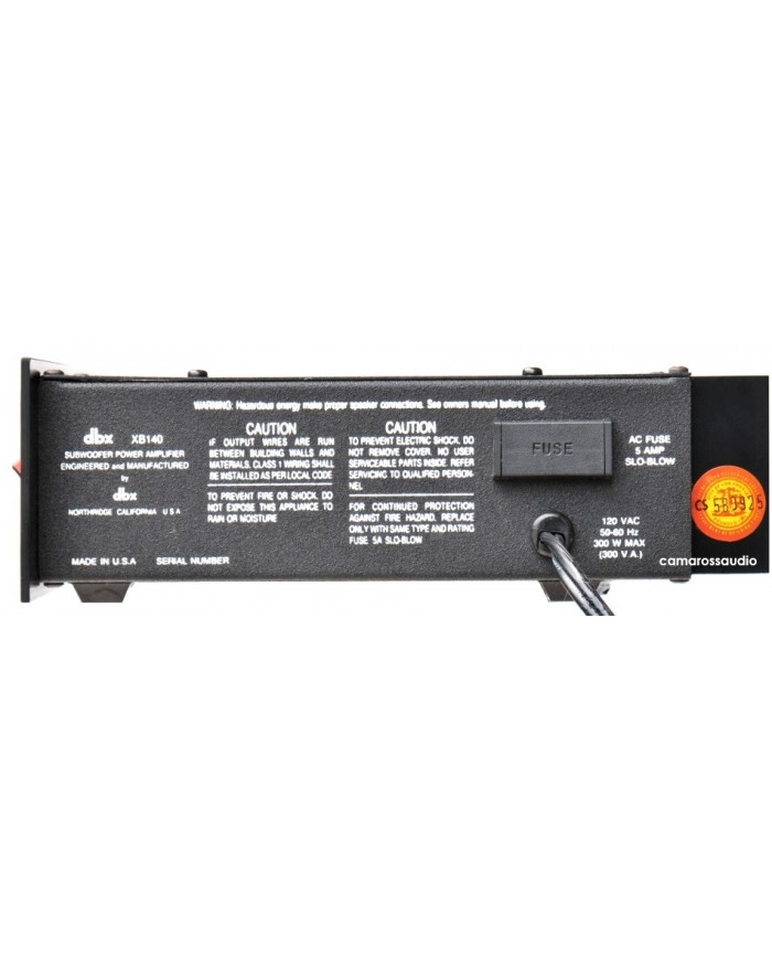 DBX XB-140 Subwoofer Power Amplifier
