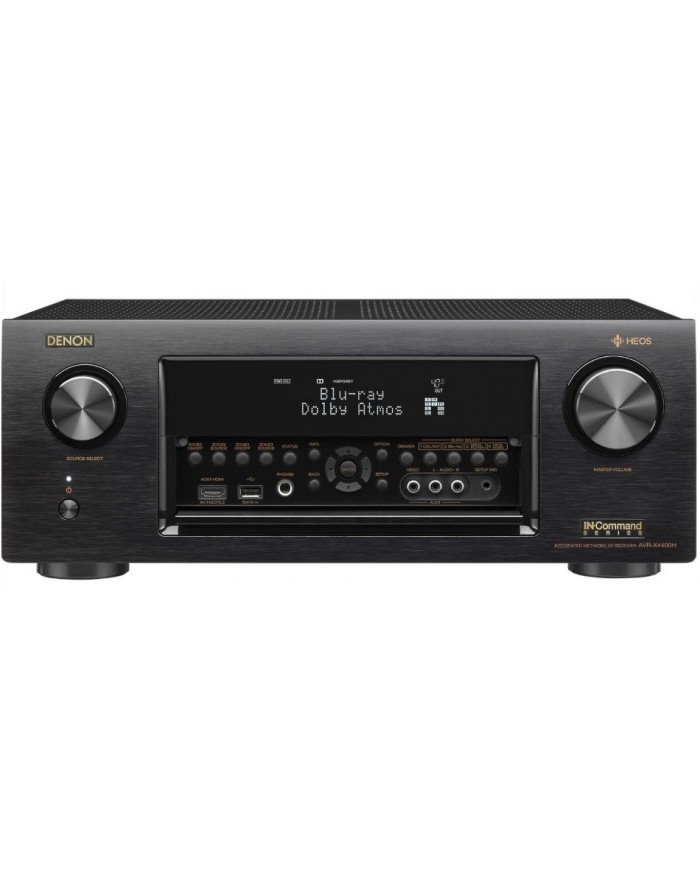 Denon AVRX4400H 9.2 Channel Full 4K Ultra HD Network AV Receiver with HEOS black, Works with Alexa