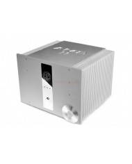 Accustic Arts System amplifikatör, gümüş renkli, büyük soğutucu kanatlı hi-fi ekipman.