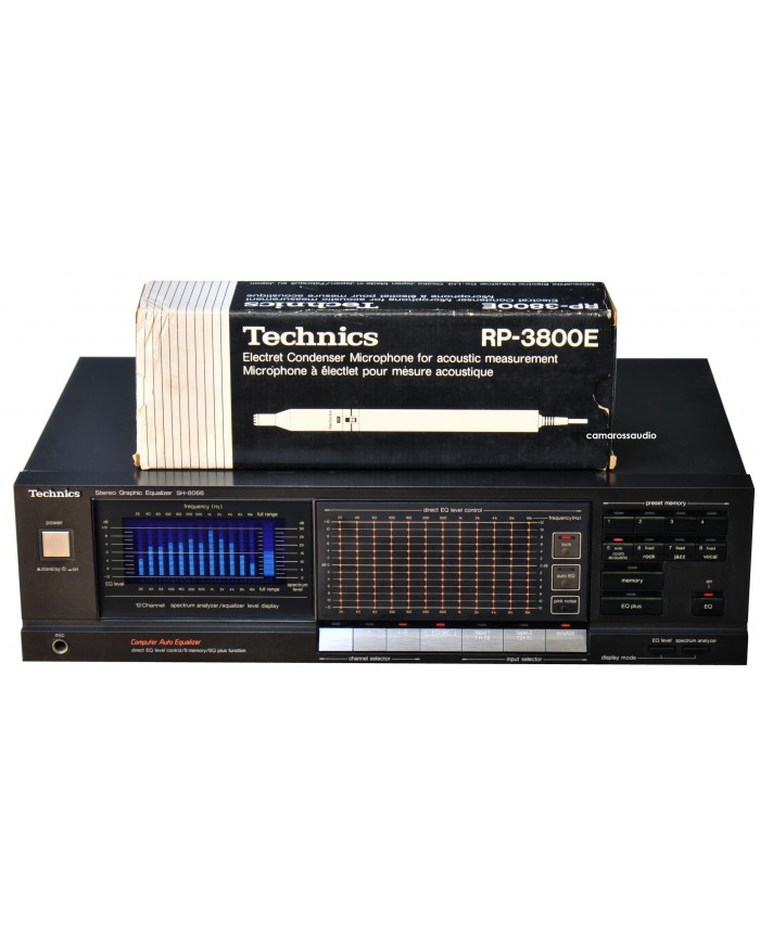 Technics SH-8066 Graphic Equaliser / Spectrum Analyser & RP-3800E Electret Condenser Microphone