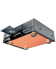 Pioneer Elite DVD-09 DVD oynatıcı, açık tepsi, siyah ve bakır renkli, referans kalitesinde.