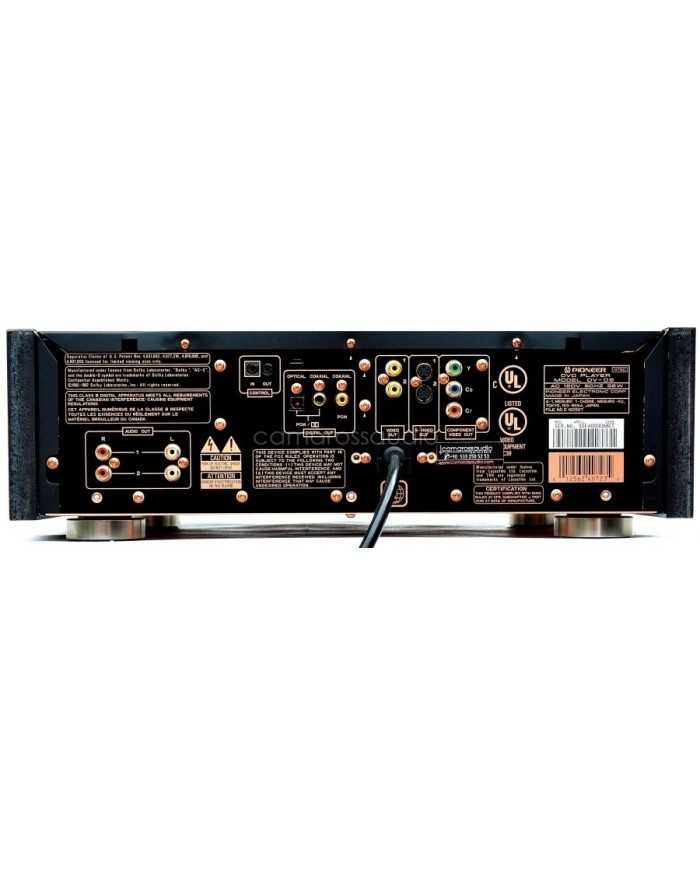 Pioneer Elite DV-09 DVD player arka panel bağlantı noktaları