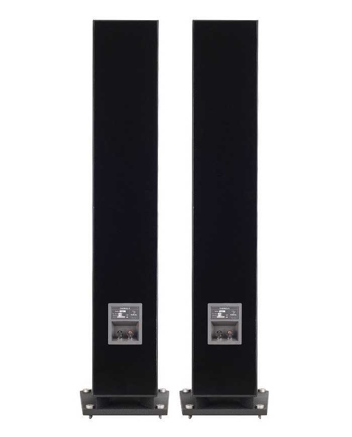 Focal Chorus 836 V Ebony hoparlörler, siyah parlak kaplama, zemin tipi hoparlör