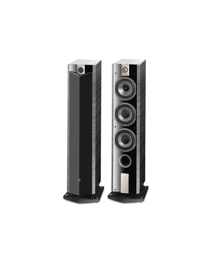 Focal Chorus 836 V Ebony hoparlörler, 3 yollu, bas refleks, 2 adet woofers, 1 adet midrange, 1 adet tweeter.