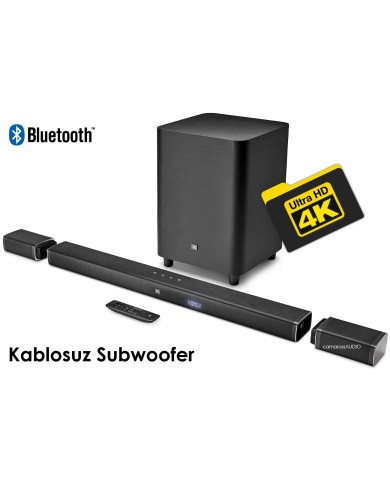 jbl 5.1 4k ultra hd soundbar & truewireless speakers / Wireless Subwoofer