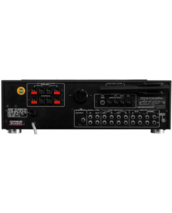 Marantz 2285B Black Receiver Arka Panel, Hoparlör Girişleri, RCA Bağlantıları