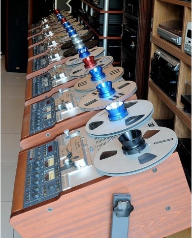 STUDER A-807 Master Tape Recorder Remote Control+stand+Nub+Reel