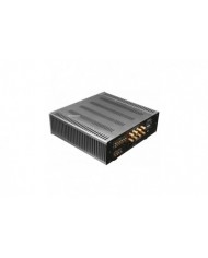 Vincent SV-236 Hybrid Stereo Amp - Gümüş, soğutuculu, hoparlör çıkışları görünen arka kısım