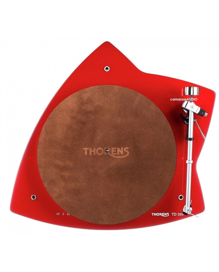 Thorens Platter Mat Leather Brown ( Deri )