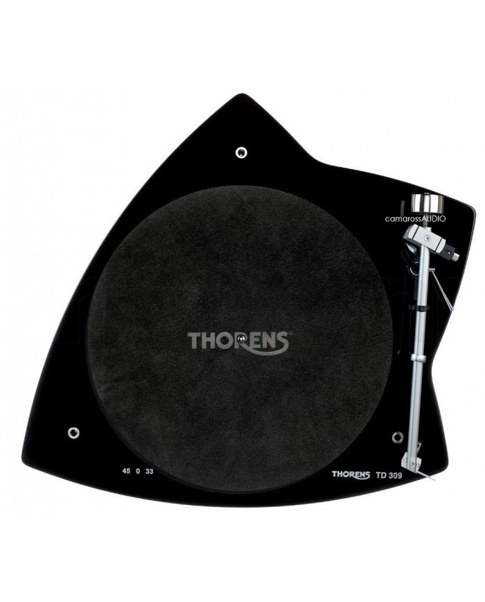 Thorens Platter Mat Leather Black ( Deri )