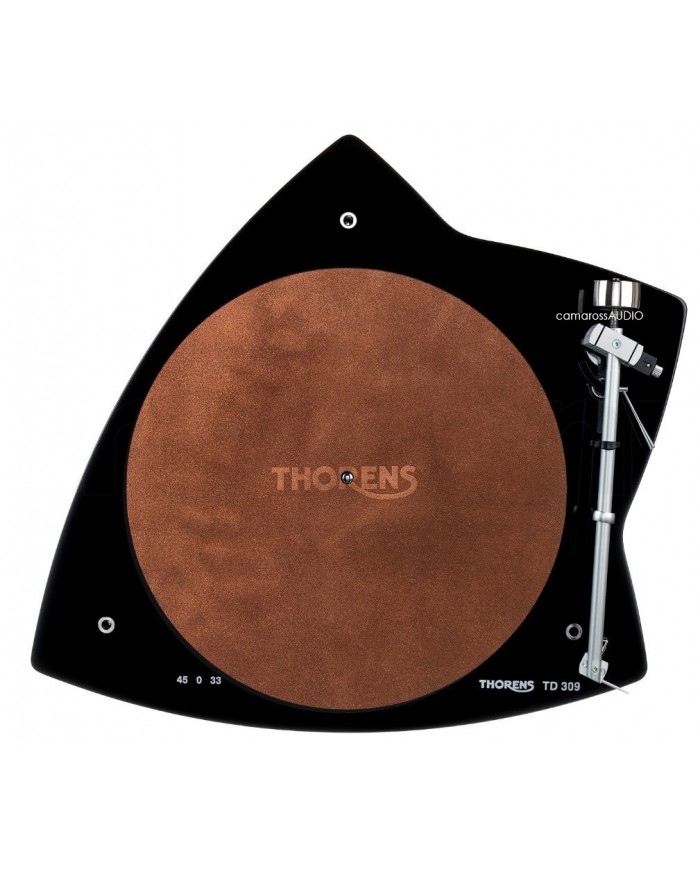 Thorens Platter Mat Leather Brown ( Deri )