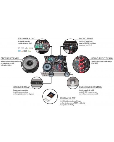 GOLD NOTE IS-1000 Deluxe Super Integrated Amplifier / Streamer / Silver GOLD NOTE IS-1000 Deluxe Super Integrated Amplifier / Streamer / Silver