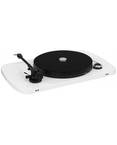 Musical Fidelity The Roundtable Turntable ( White ) Ortofon 2M Red Musical Fidelity The Roundtable Turntable ( White ) Ortofon 2M Red