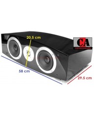 JBL Ti 1K Center hoparlör siyah, 58x29.5x20.5 cm ölçülerinde, 3 yollu merkez hoparlör