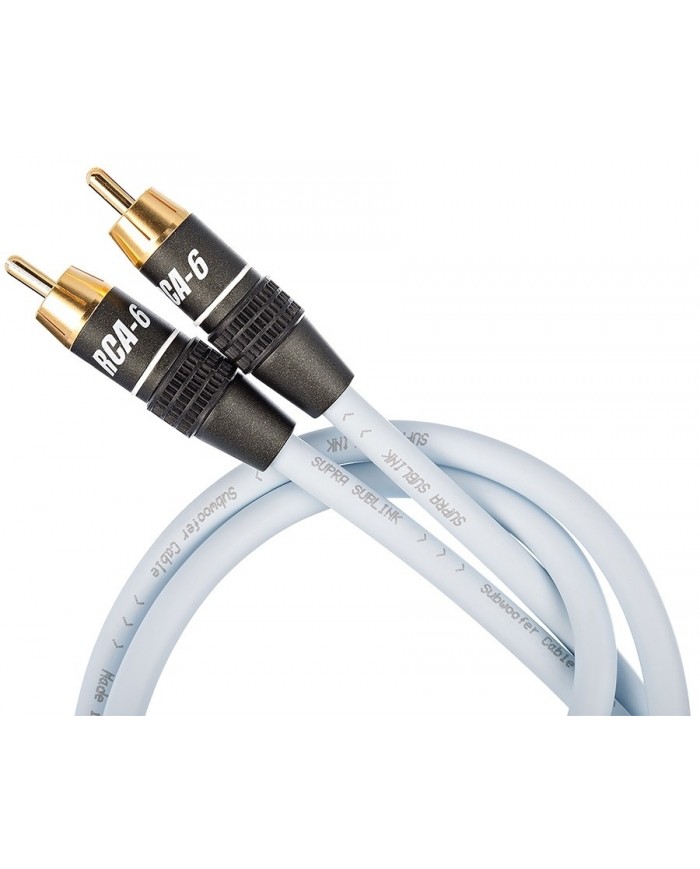 SUPRA CABLES Sublink RCA ( Subwoofer ) SUPRA CABLES Sublink RCA ( Subwoofer )