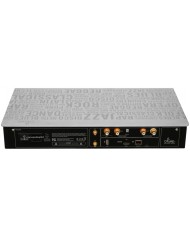 Olive O4HD Music Server: silver, music genre pattern top, rear panel connections
