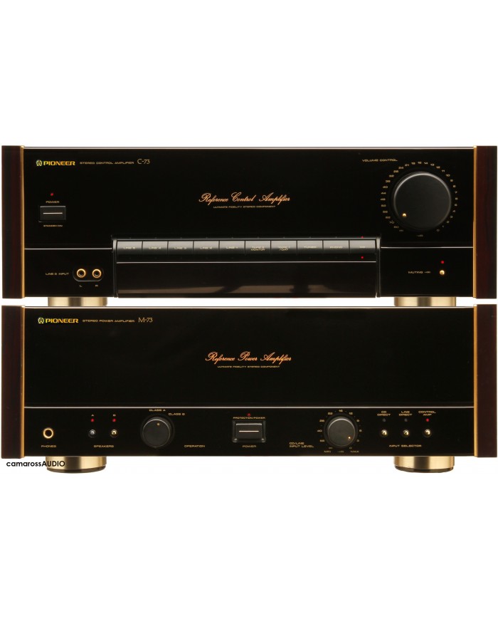 Pioneer Elite C-73 Preamplifier M-73 Poweramplifier