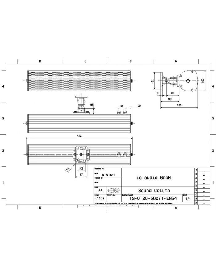 ic Audio TS-C 20-500 - T-EN54 ic Audio TS-C 20-500 - T-EN54