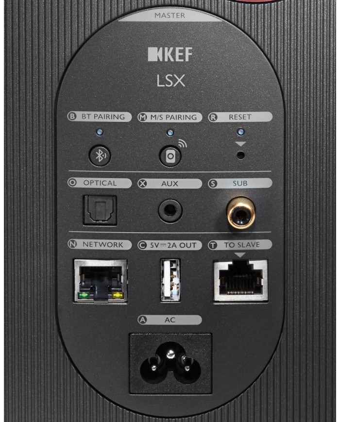 KEF LSX Rear panel KEF LSX Rear panel
