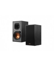 Klipsch R-51PM siyah aktif hoparlör, ahşap görünümlü kabin, turuncu woofer