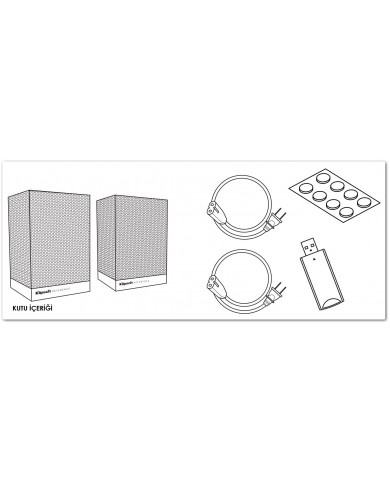 Klipsch Surround 3 Kutu içerigi