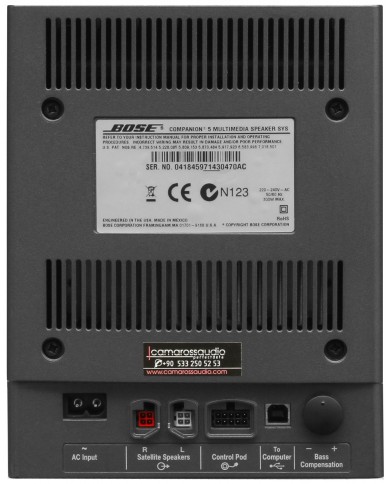 Bose Companion 5 Input