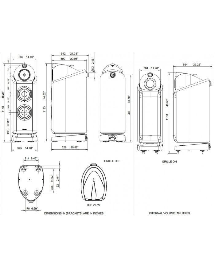 Bowers & Wilkins 802D Dimensions Bowers & Wilkins 802D Dimensions