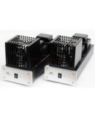 Antique Sound Lab AV-20 Monoblock T2 PreAmplifier, siyah, gümüş, vakum tüplü ses amplifikatörü