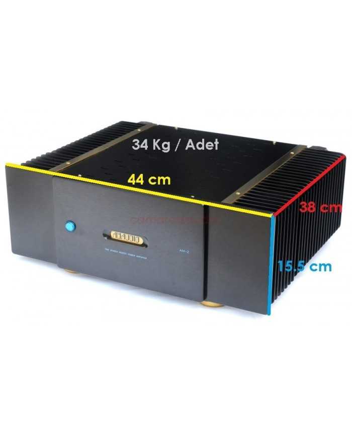 AM Audio AM2 Reference Mono Güç Amplifikatörü, 34 Kg, 44x38x15.5 cm
