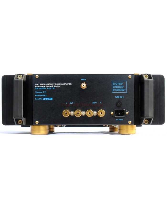 AM Audio AM-2 Reference Mono Power Amplifier, Made in Italy, black