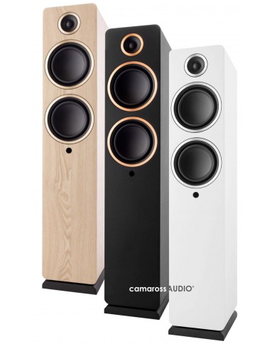 Argon Audio Fenris A55 hoparlör: Beyaz, Siyah, Ahşap renk seçenekleri.