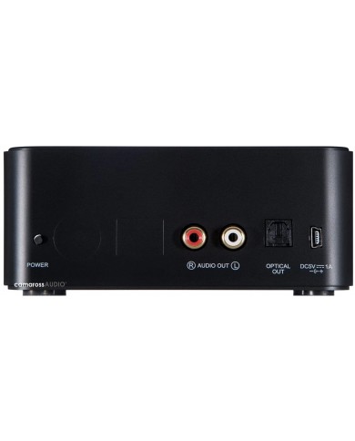 Argon Audio Stream 2M MK2 siyah streamer arka bağlantı: RCA, Optik, Güç girişi.
